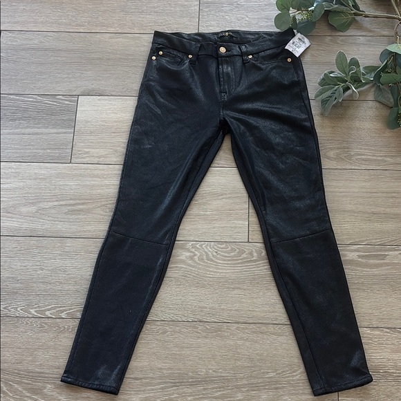 7 For All Mankind Denim - 7 For All Mankind Black Skinny Jeans